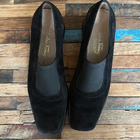 Salvatore Ferragamo Platform Loafers Sz 8.5 - Picture 1 of 9